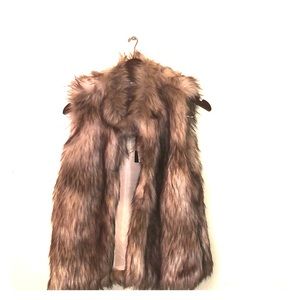 Faux fur vest